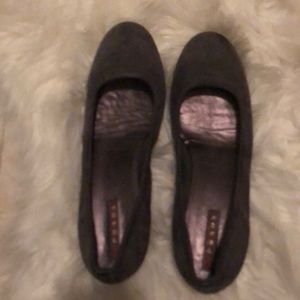 Prada grey suede good condition kitten heels - feels more like a 7